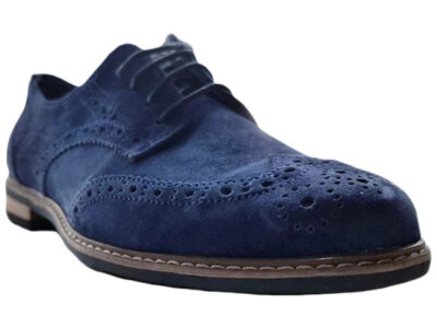 Blue Suede leather Oxford