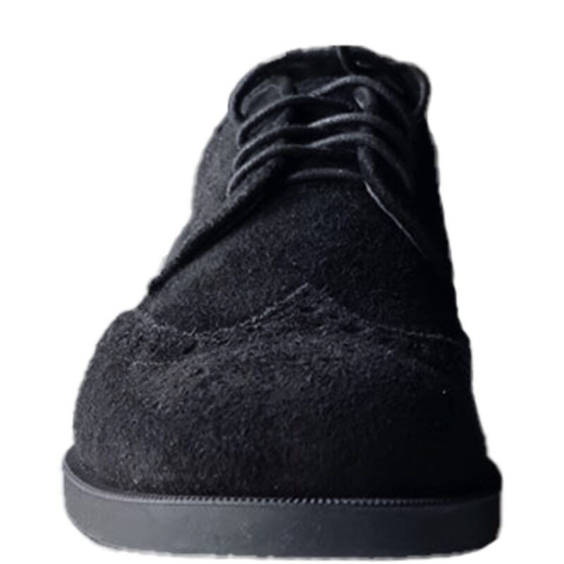 Black Suede Leather Oxford Shoe - Image 2