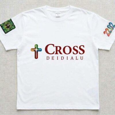 cross de idialu main logo tee